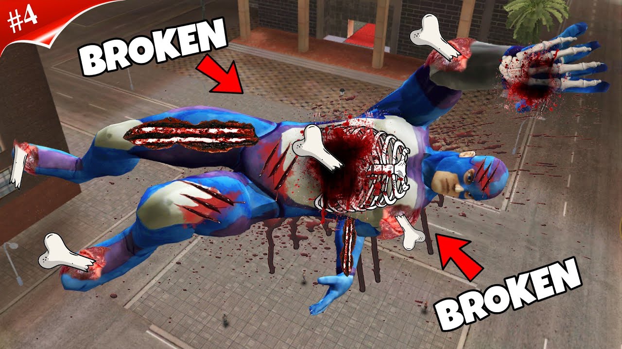 I Broke EVERY BONE of Rope Hero in GTA 5!