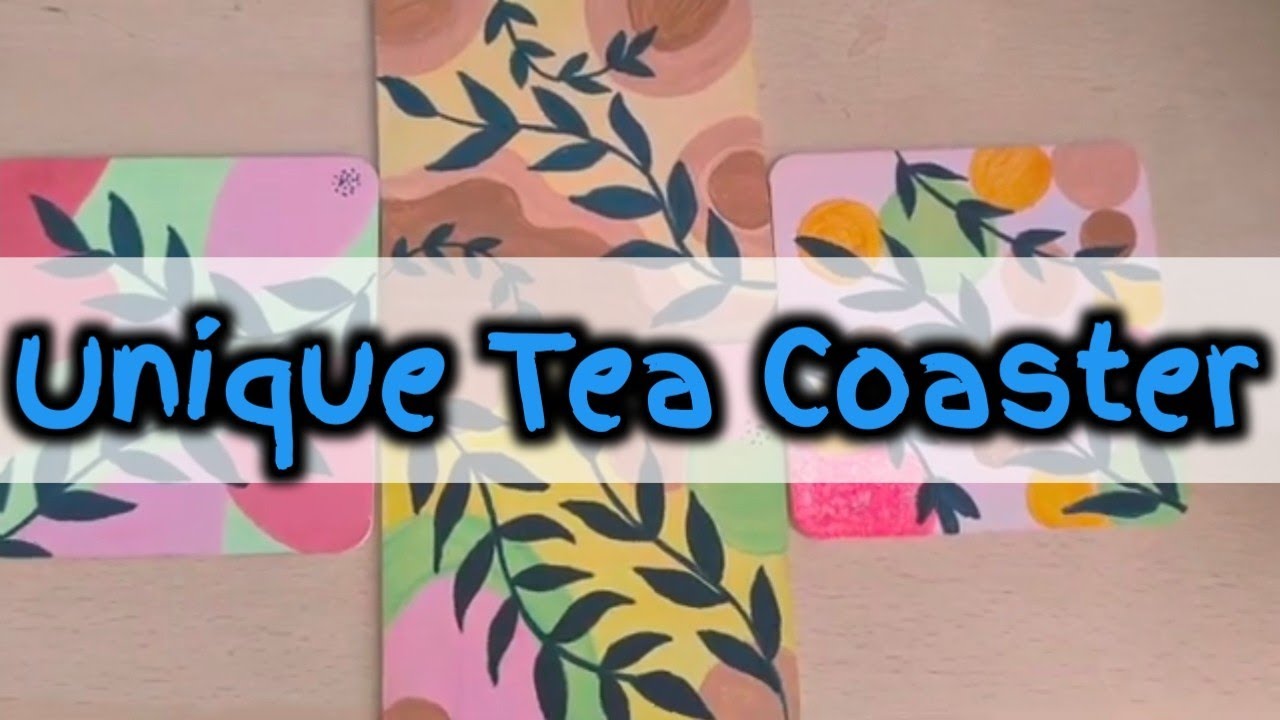 Mdf Coaster Painting Ideas/Boho Painting 🎨/Painting tutorial#easypainting #tea #coaster #diy  #mdf