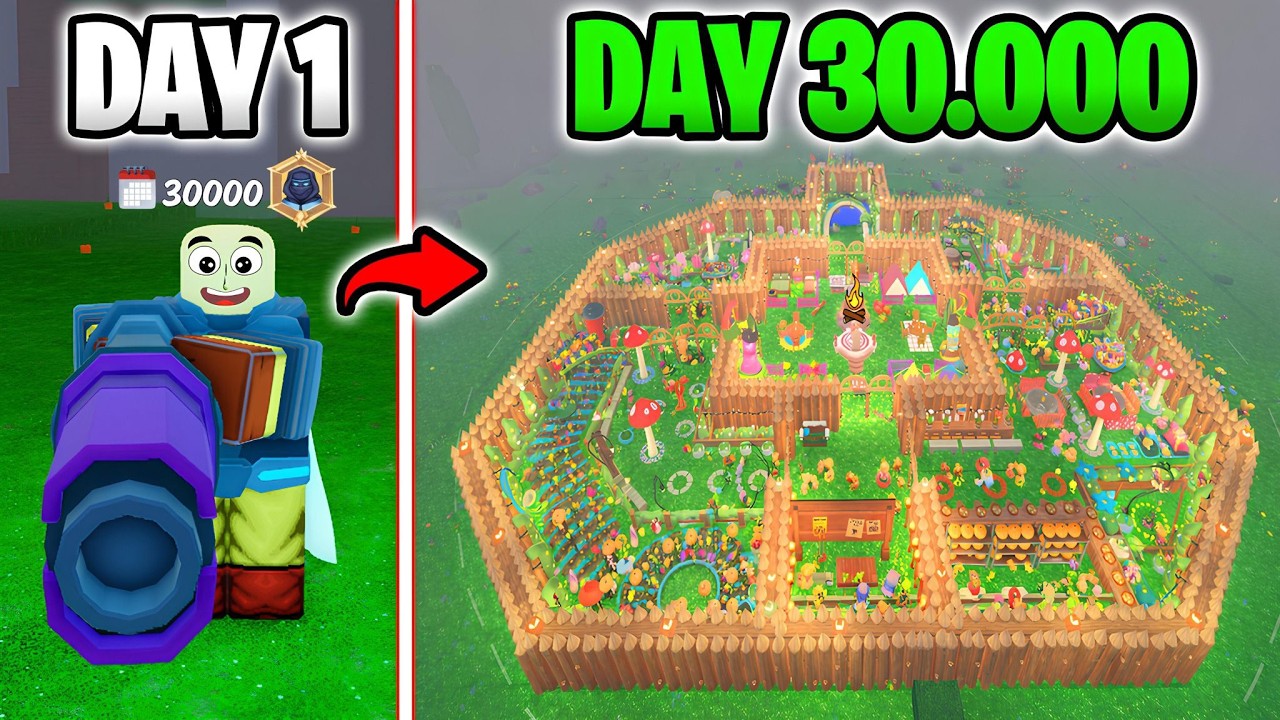 30000 Days to Build a Best Base in 99 Nights in The Forest