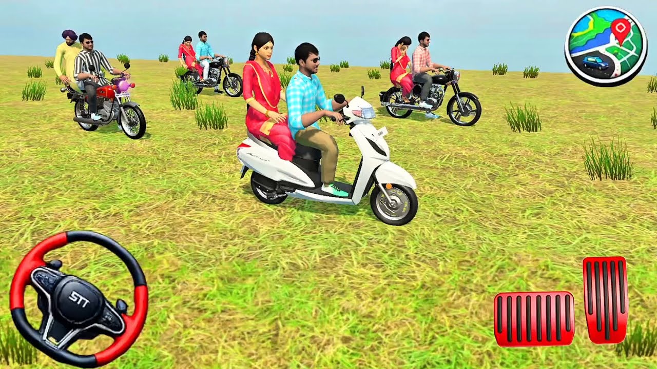 💥🎮 Drive scooter in indian vehicles simulator 3D game 🎮🎯 #indianvehiclessimulator3dgame #androidgame