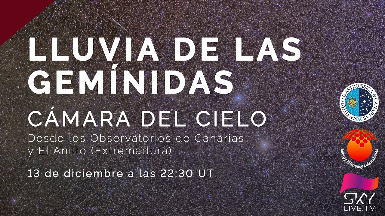 CÁMARA DEL CIELO: Lluvia de estrellas de las Gemínidas 2022