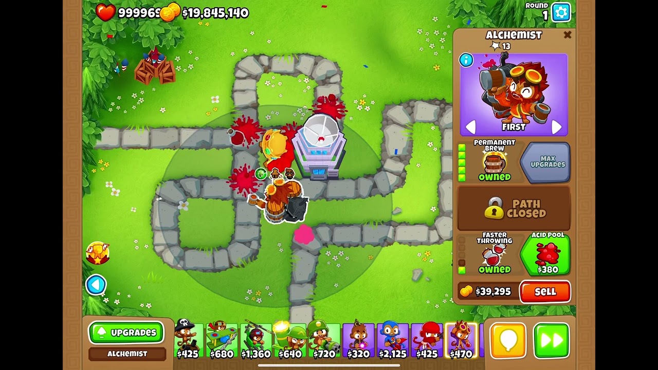 1 billion pops with Bloon Master Alchemist!
