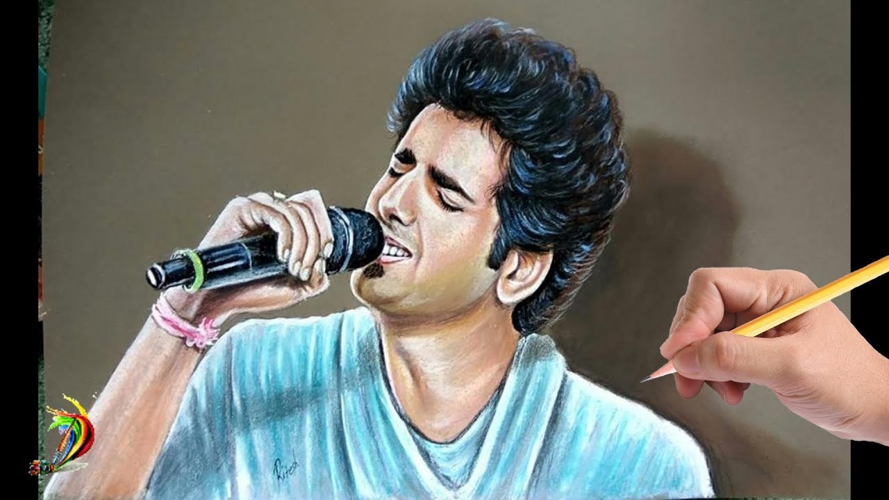 Most Amazing drawing - Ankush Bhardwaj Indian Idol 10 | Sony TV - Indian Idol 10