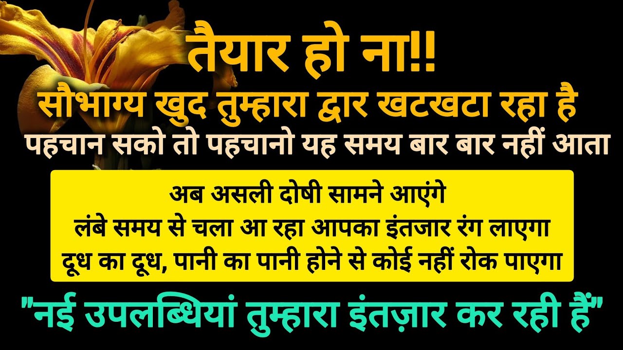 तैयार हो! 🥳सौभाग्य खुद तुम्हारा द्वार खटखटा रहा है/नई उपलब्धियां इंतज़ार कर रही हैं| #tarotreading 