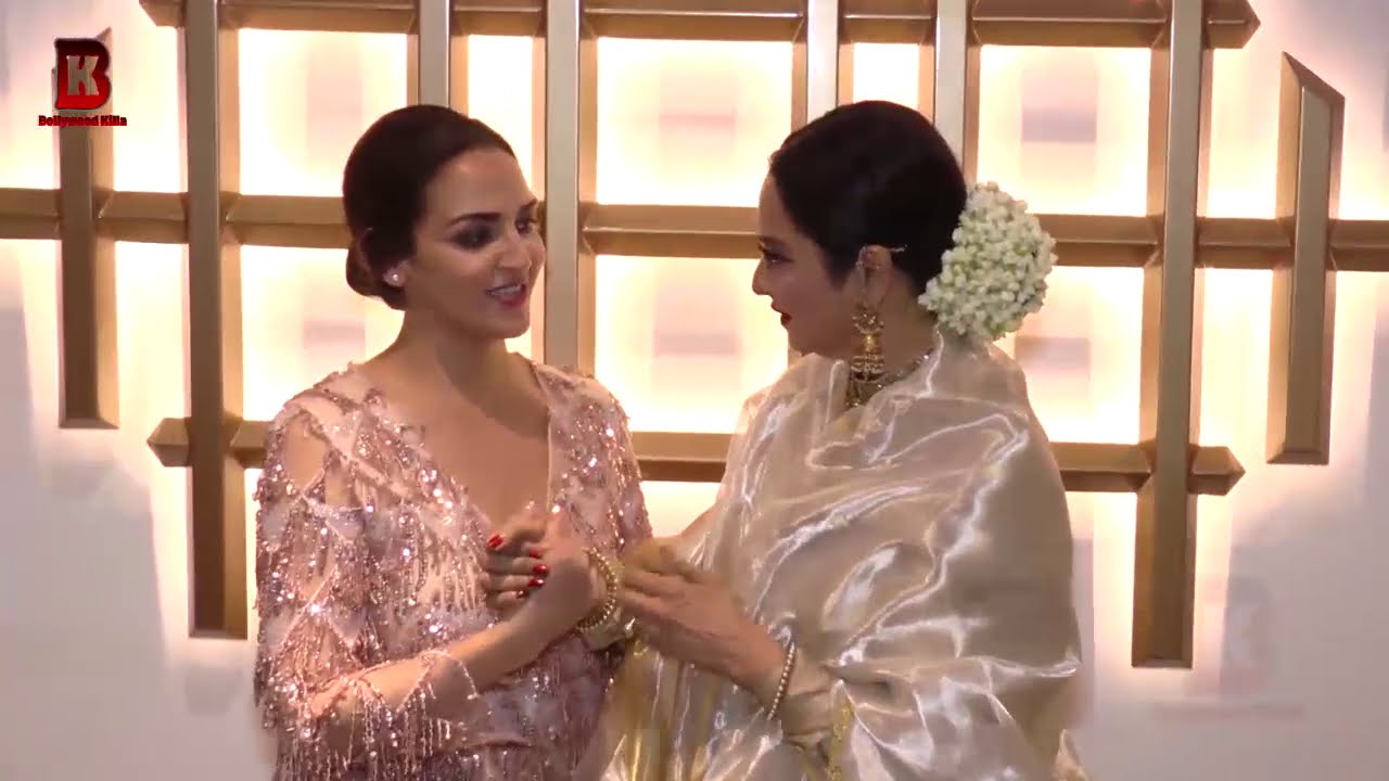 Rekha, Esha Deol Jitendra, Arrives At HEMA MALINI BIRTHDAY CELEBRATION