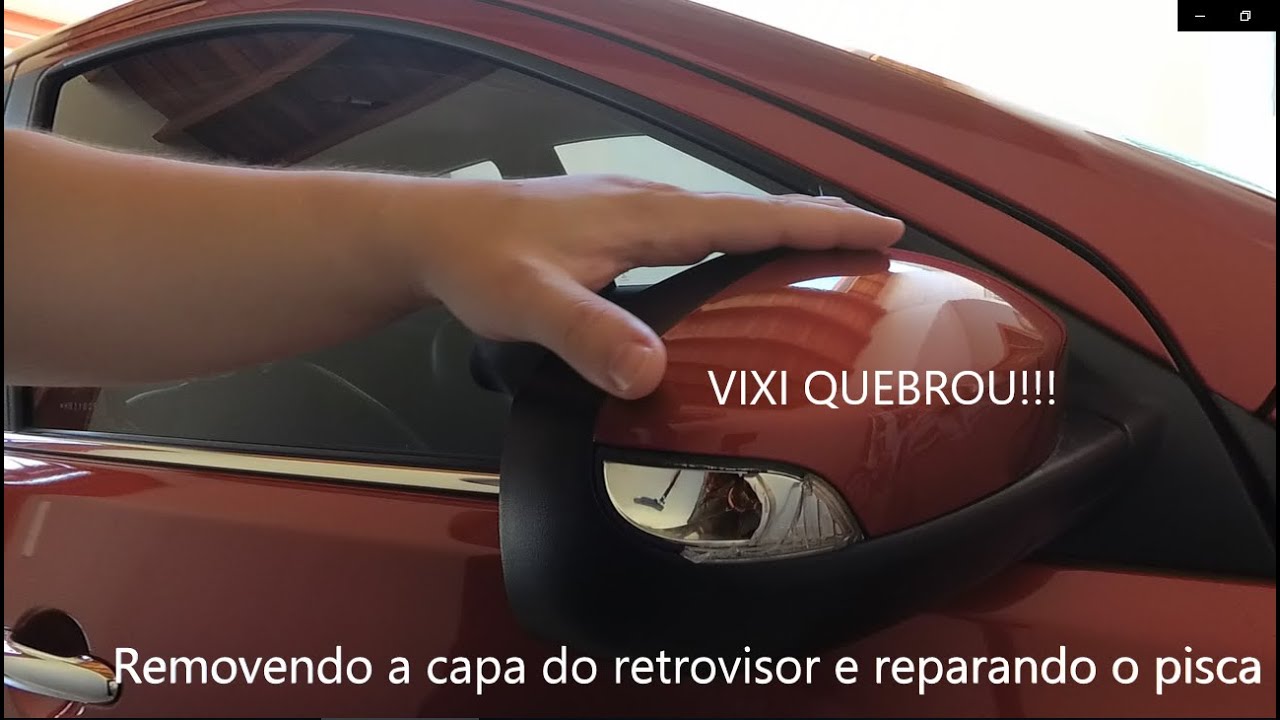 Removendo a capa do retrovisor e luz de seta do Versa/Sandero G2