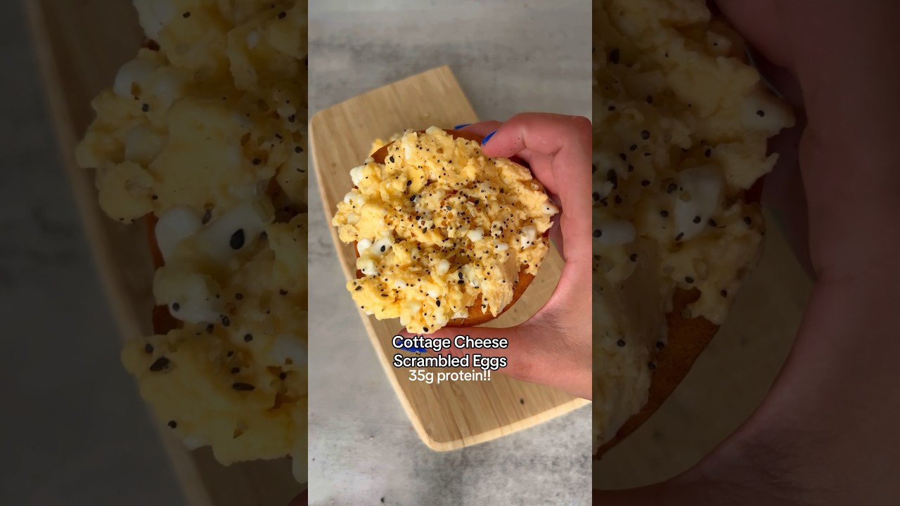Cottage Cheese Scrambled Eggs | 35g Protein!