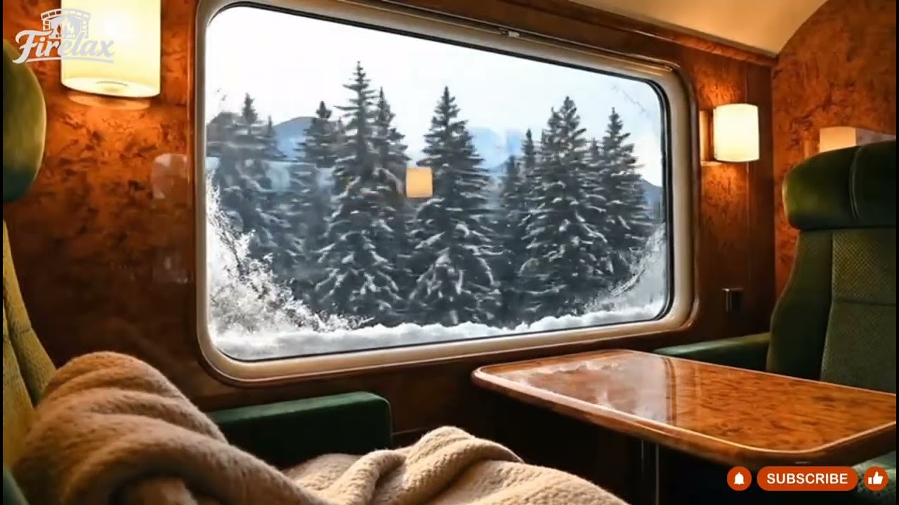 Rainy Train & White Noise for Deep Sleep | 3 Hours | Insomnia & Anxiety Relief