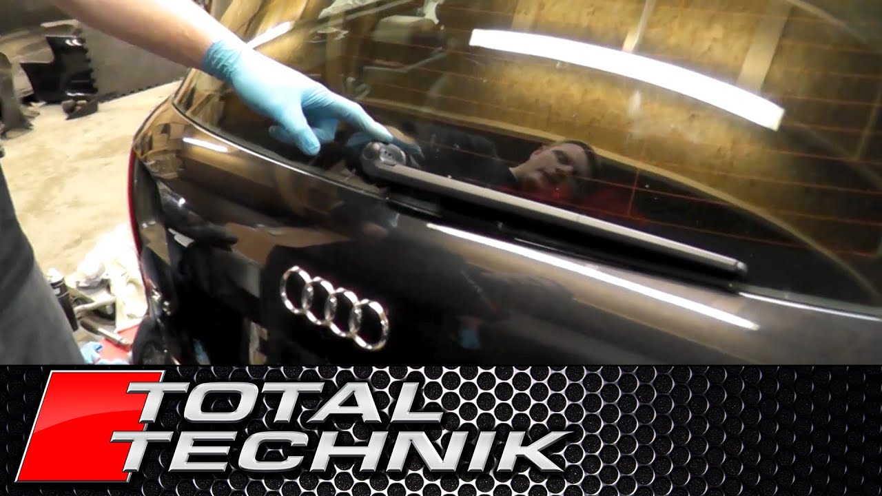 Как снять рычаг заднего стеклоочистителя - Audi A4 S4 RS4 - B6 B7 - Avant Estate - TOTAL TECHNIK