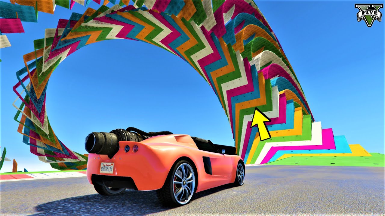 GTA 5 | Rocket Car Spiral Race NGTV