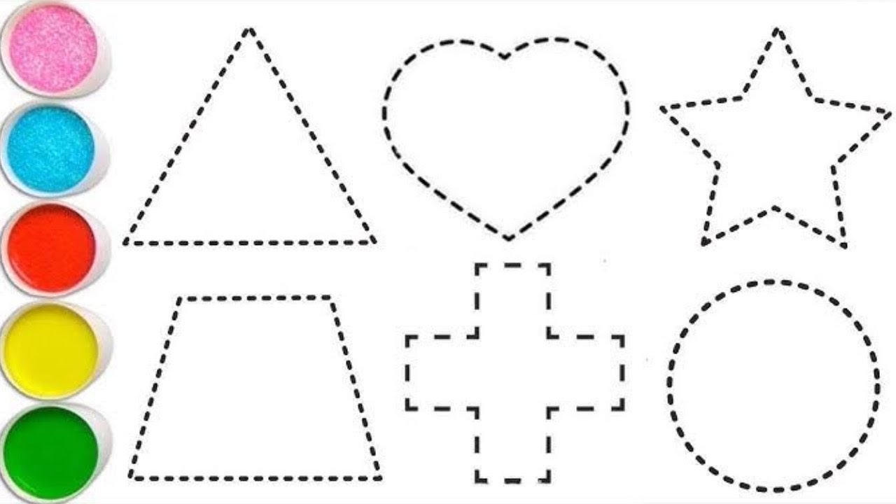 Shapes drawing for kids | Shapes Names | Learn 2d shapes | Colour for toddlers | Shapes Song