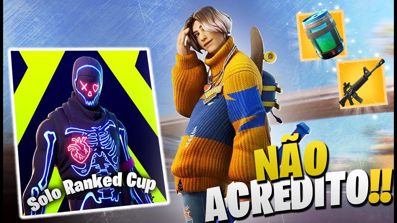 NÃO ACREDITO.... ISSO ACONTECEU NO CAMP SOLO RANKED! *FORTNITE COMPETITIVO*