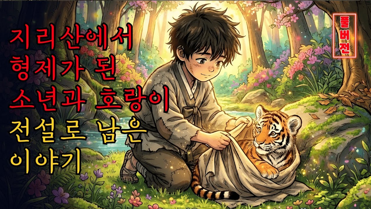 지리산에서 형제가 된 소년과 호랑이, 전설로 남은 이야기. #조선왕조 #야담 #설화 #전설 #감동적인 이야기
