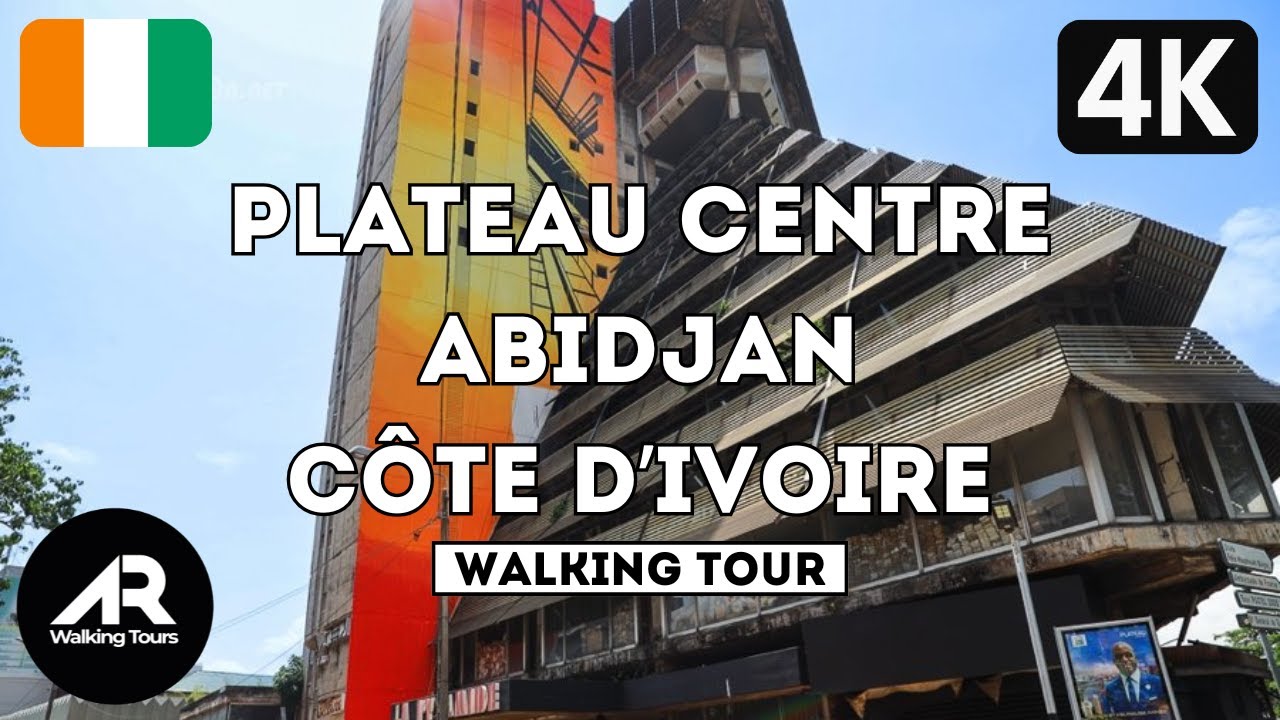 Walking Tour [4K] in Plateau Centre, Abidjan, Côte d’Ivoire 🇨🇮