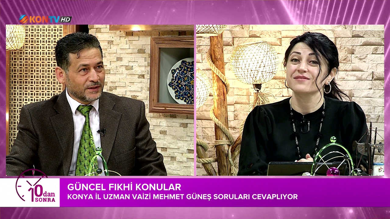 10'DAN SONRA- G&Uuml;NCEL FIKHİ KONULAR- KONYA İL UZMAN VAİZİ MEHMET G&Uuml;NEŞ-  30 NİSAN 2021