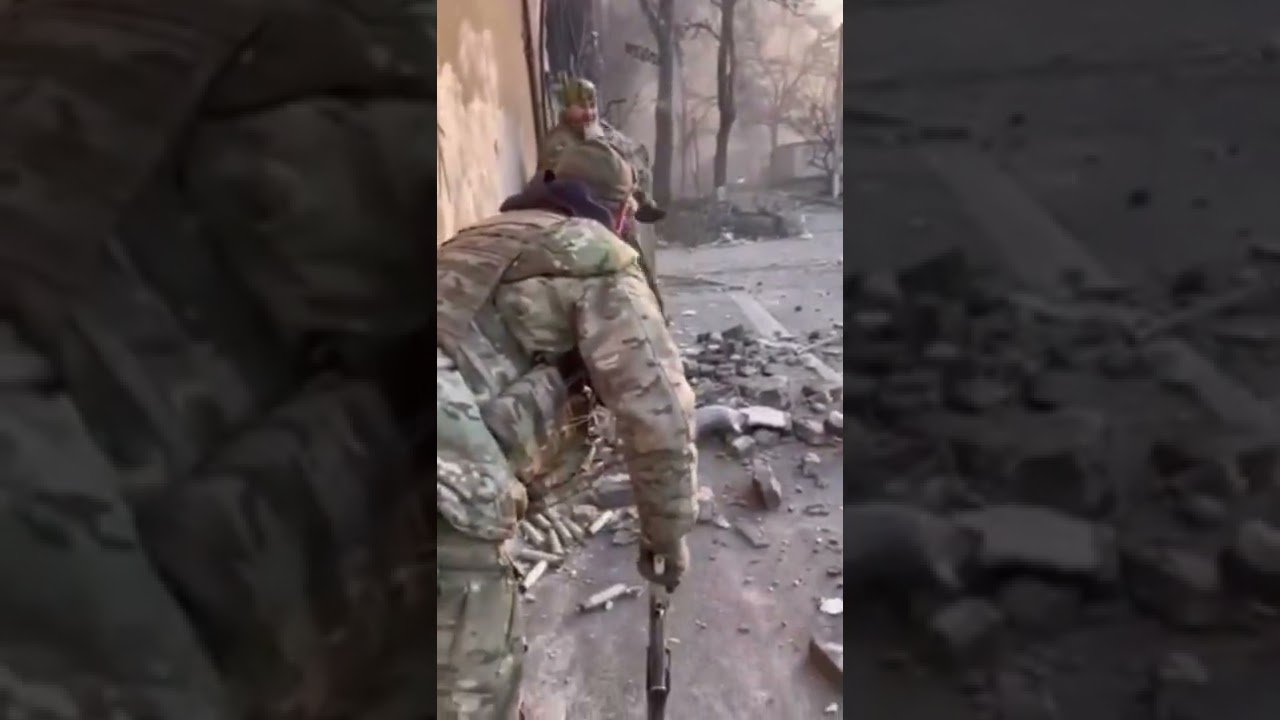 Chechen special forces in ukraine | Combat footage