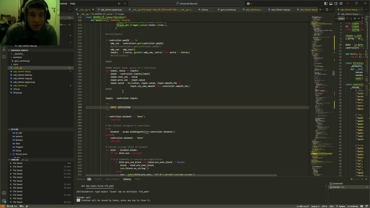 Universal Remote: Use a Game Controller with Blender!