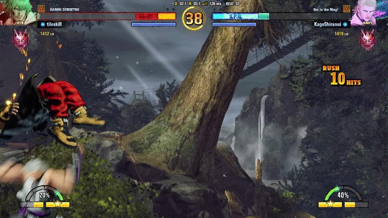 FATAL FURY: City of the Wolves TevinMoore22 (Andy) Online Ranked Matches part 2