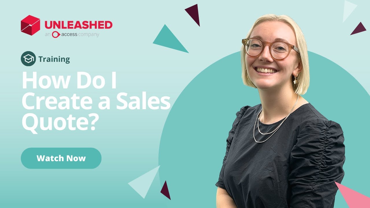 How Do I Create a Sales Quote? | Unleashed Inventory Management Training Academy