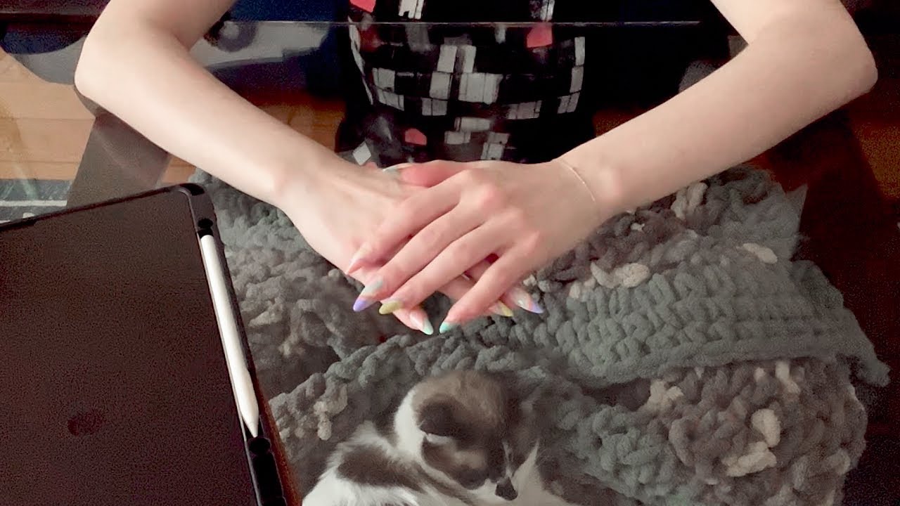 ASMR Glass Table + iPad Tapping (no talking, lofi)