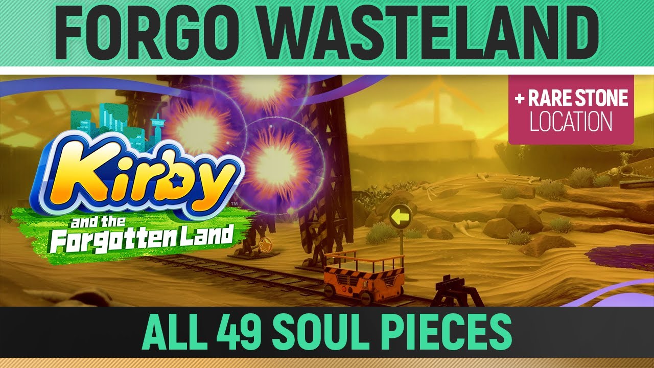 Kirby and the Forgotten Land - Forgo Wasteland - Isolated Isles 🏆 All Leon's Soul Pieces