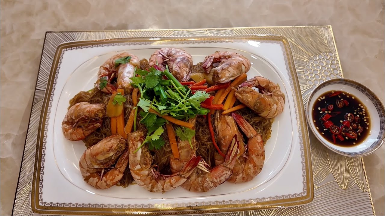 របៀបធ្វើបង្គា អប់មីសួ   HOW TO COOK SHRIMP IN MISO SOUP