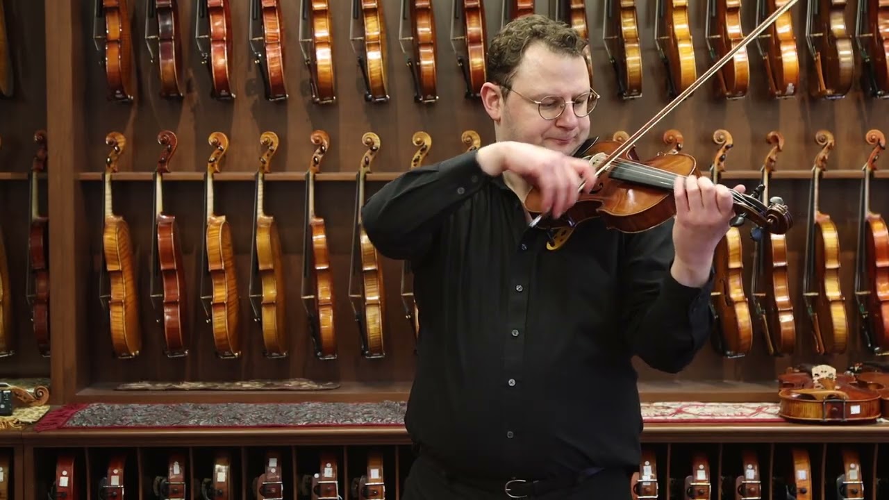 Wilhelm Duerer workshop, Eisleben 1901 Violin Demonstration