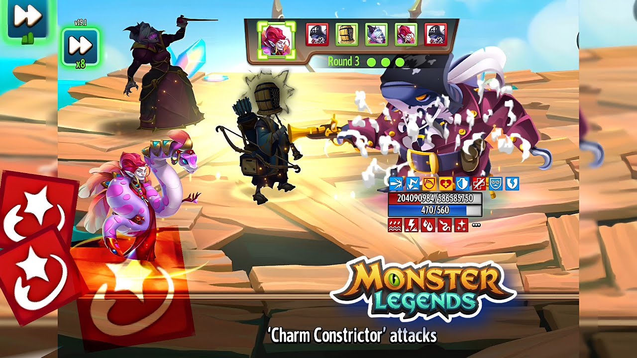 Testing different Teams / K911 in the Bounty Hunt (Monster Legends)