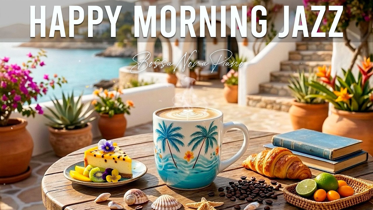 Happy June Morning Jazz ~ Relaxing Summer Jazz Cafe & Upbeat Bossa Nova Piano for Start the Day