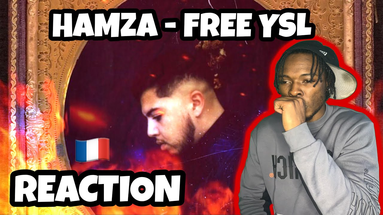 AMERICAN REACTS TO FRENCH RAP! Hamza - Free YSL