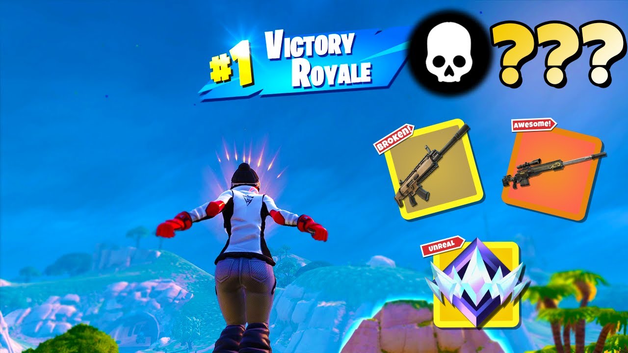 High Elimination Unreal Ranked Solo Win Gameplay (Fortnite Chapter 5 Zero Builds)