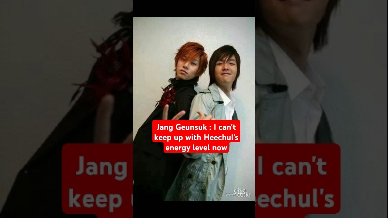 Jang Geunsuk : I can't keep up with Heechul's energy level now