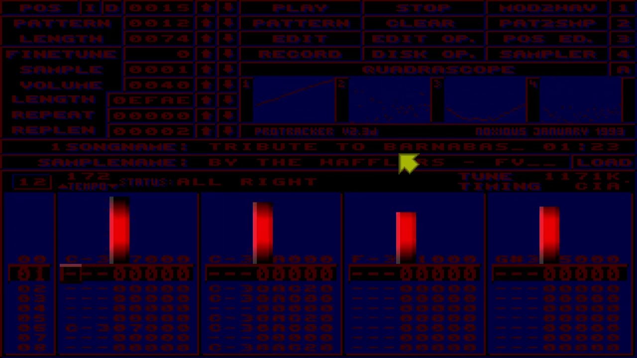 Amiga Wafflers - Tribute to Barnabas | ProTracker jungle/rave collab