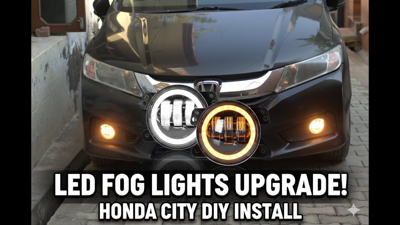 Car Led Fog Light (lamp) install | For Honda city