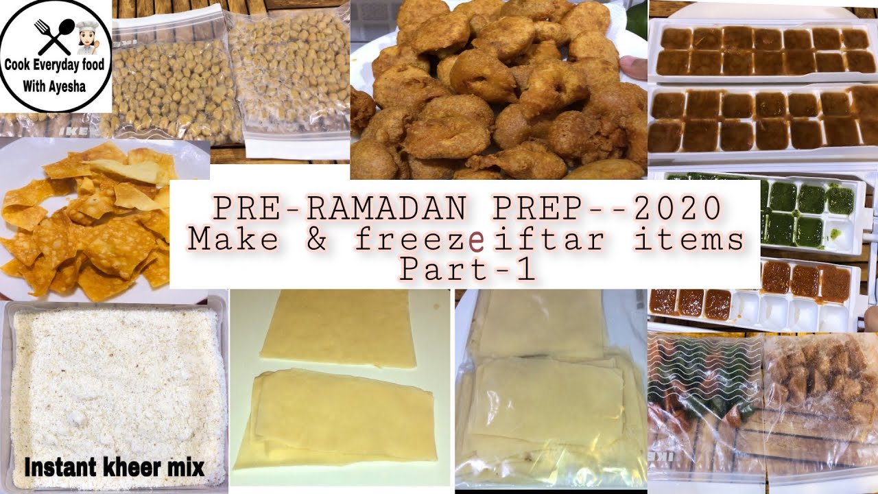 Ramadan preparation 2020 part1-make & freeze food essentials for iftar-#ramadan prep during lockdown