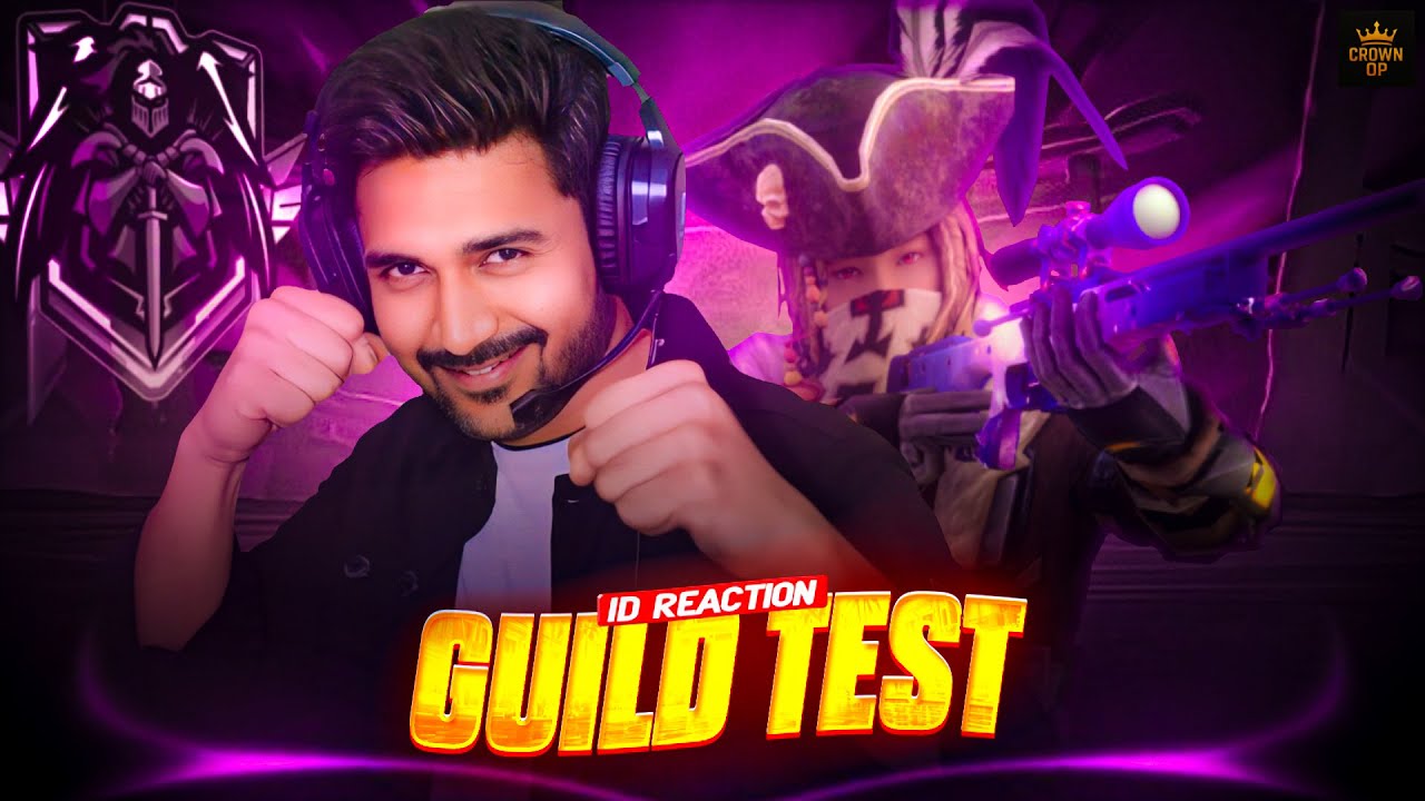 Free Fire Hardest Guild test Live 🔥Guild test with Facecam |  Crown OP Is Live
