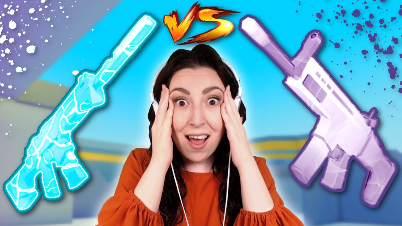SPOOKY SCAR vs SHATTERED WINTER RIFLE!! | Roblox Big Paintball