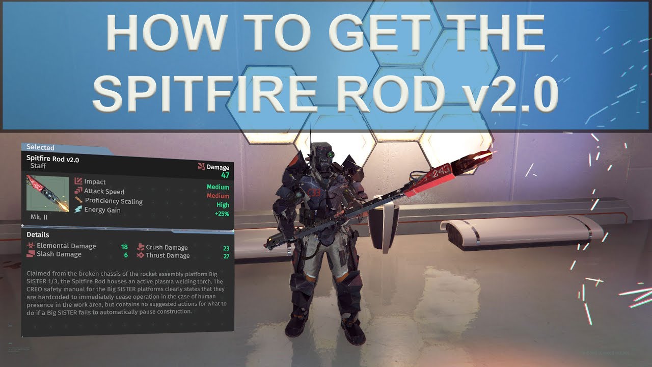 The Surge - How to get the Spitfire Rod v2.0 - Upgraded boss weapon