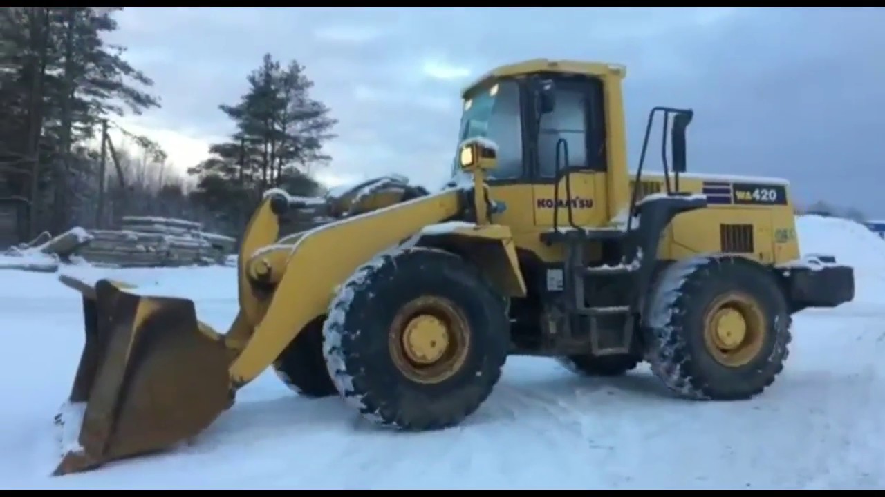 Видео обзор погрузчика Komatsu WA 420-3