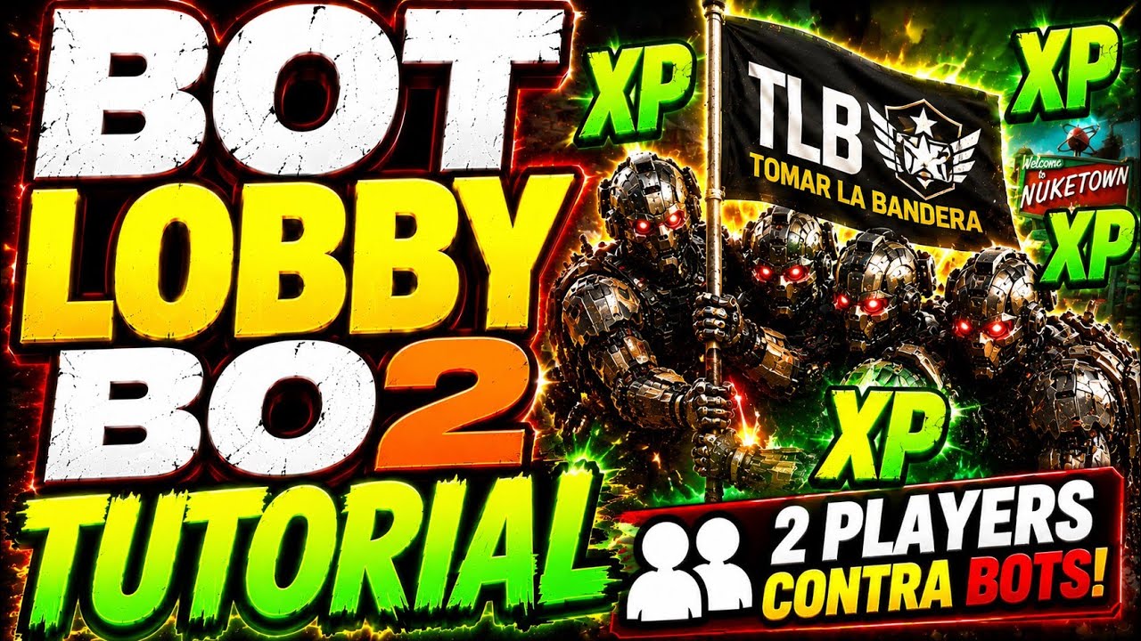 🔥 XP LOBBY BO2 CONTRA BOTS SUBE RANGO M&Aacute;XIMO DESBLOQUEAR CAMUFLAJES ILIMITADOS! TRUCO 2026 