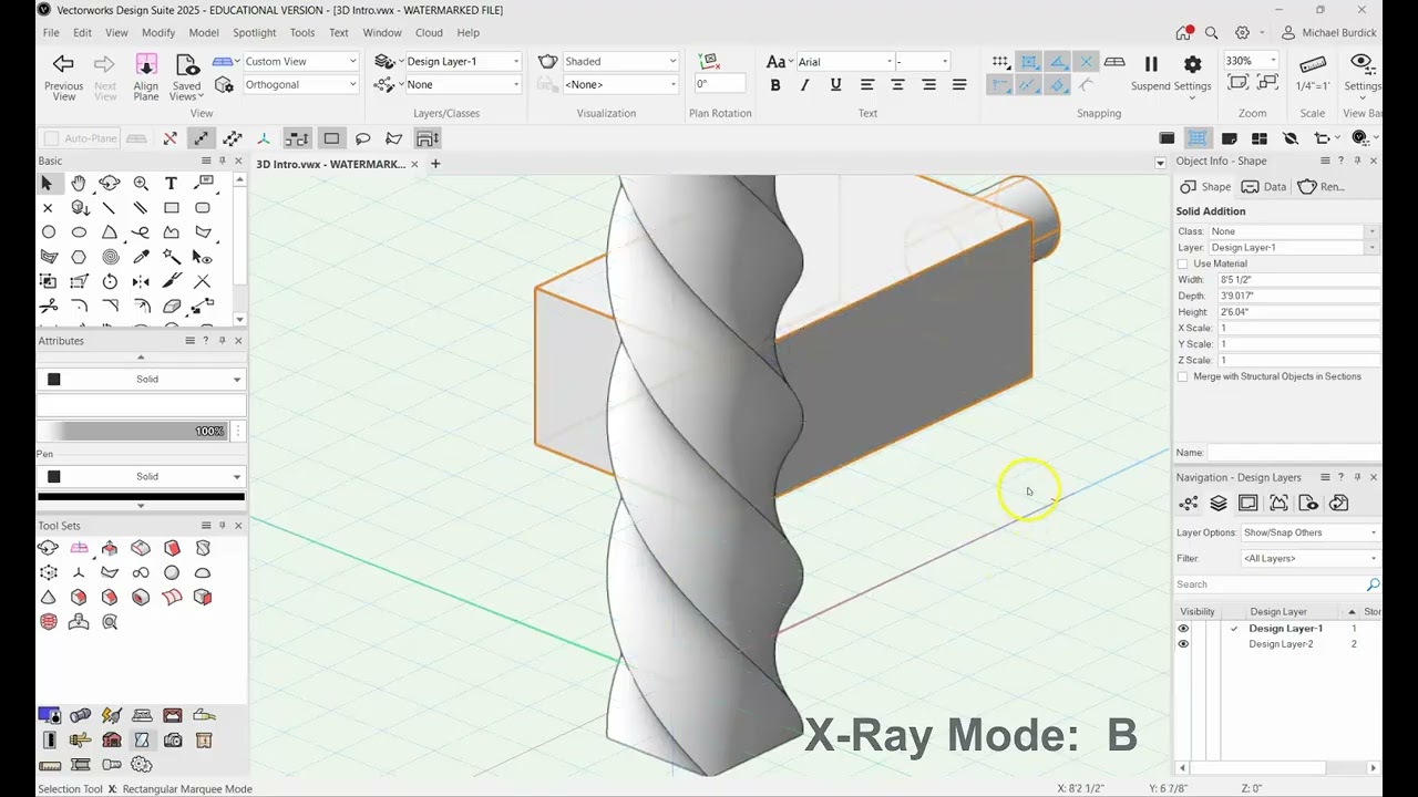 8 3D Intro Vectorworks 2025
