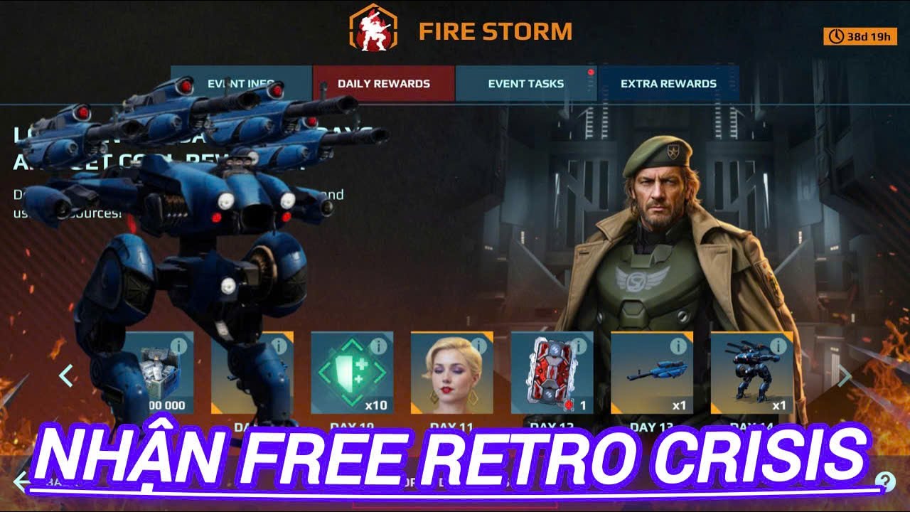 War Robots | Nhận free Retro Crisis và Retro reaper , Cách chơi Crisis hiệu quả cho F2p