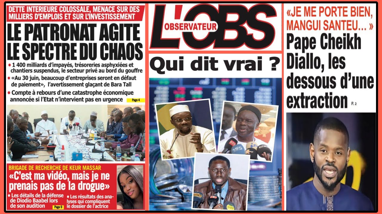 Revue de presse Vendredi 19 juin 2026 avec Mame khalifa 