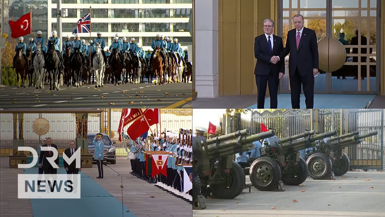 ROYAL WELCOME: President Erdogan Greets British PM Keir Starmer at Turkish Presidential Palace |AC1N