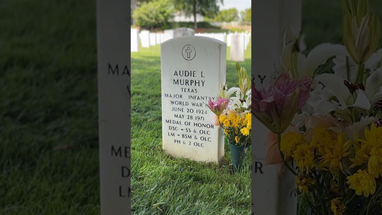 Grave of War Hero Audie Murphy of Texas, Arlington National Cemetery
