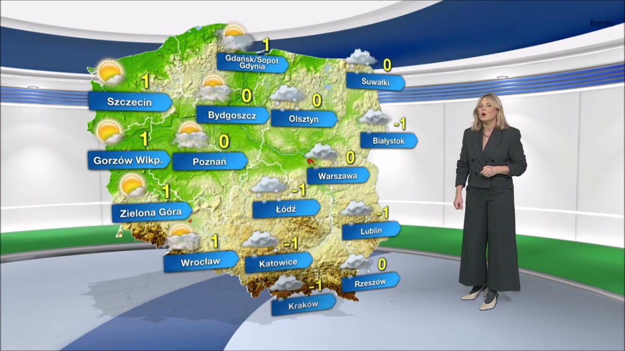 Prognoza pogody na TVN Meteo (23.11.2025)