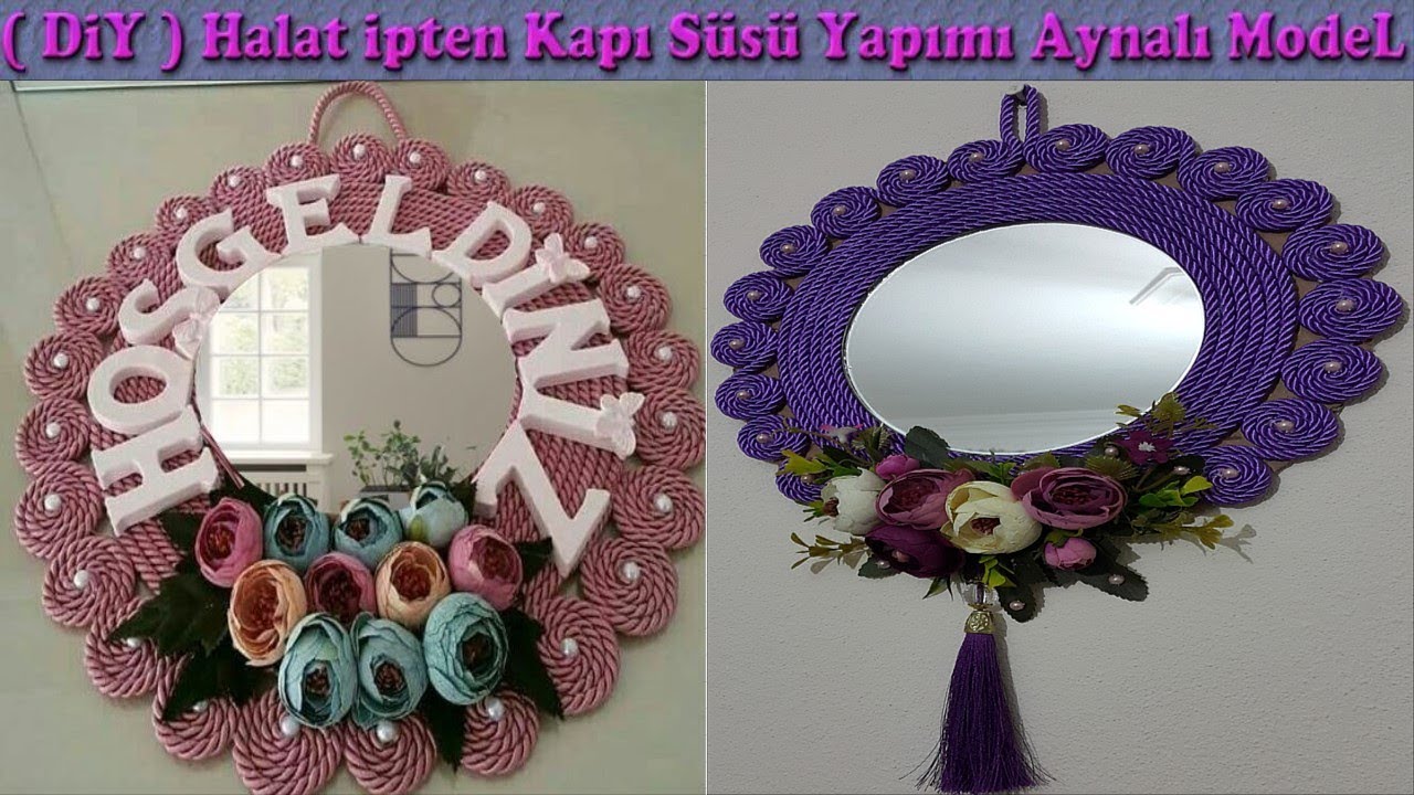 DIY | Halat ipten Kapı Süsü&Duvar Süsü Yapımı,Nasıl Yapılı| How To Make Wicker Rope Door Decorations
