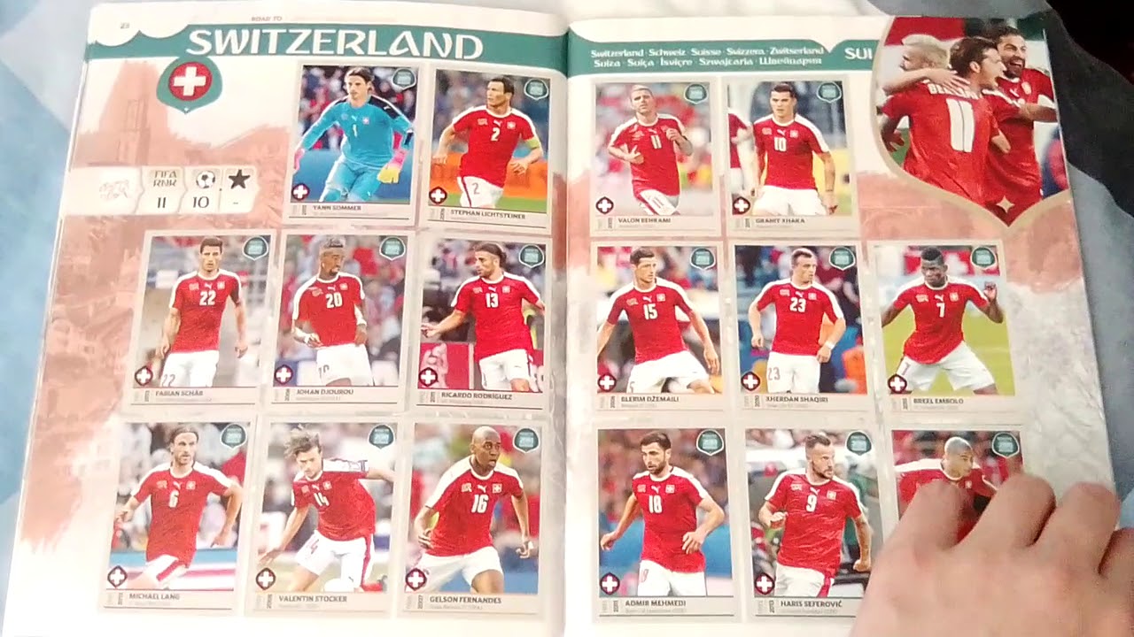 Panini Road To 2018 FIFA World Cup Sticker Album 100% Complete