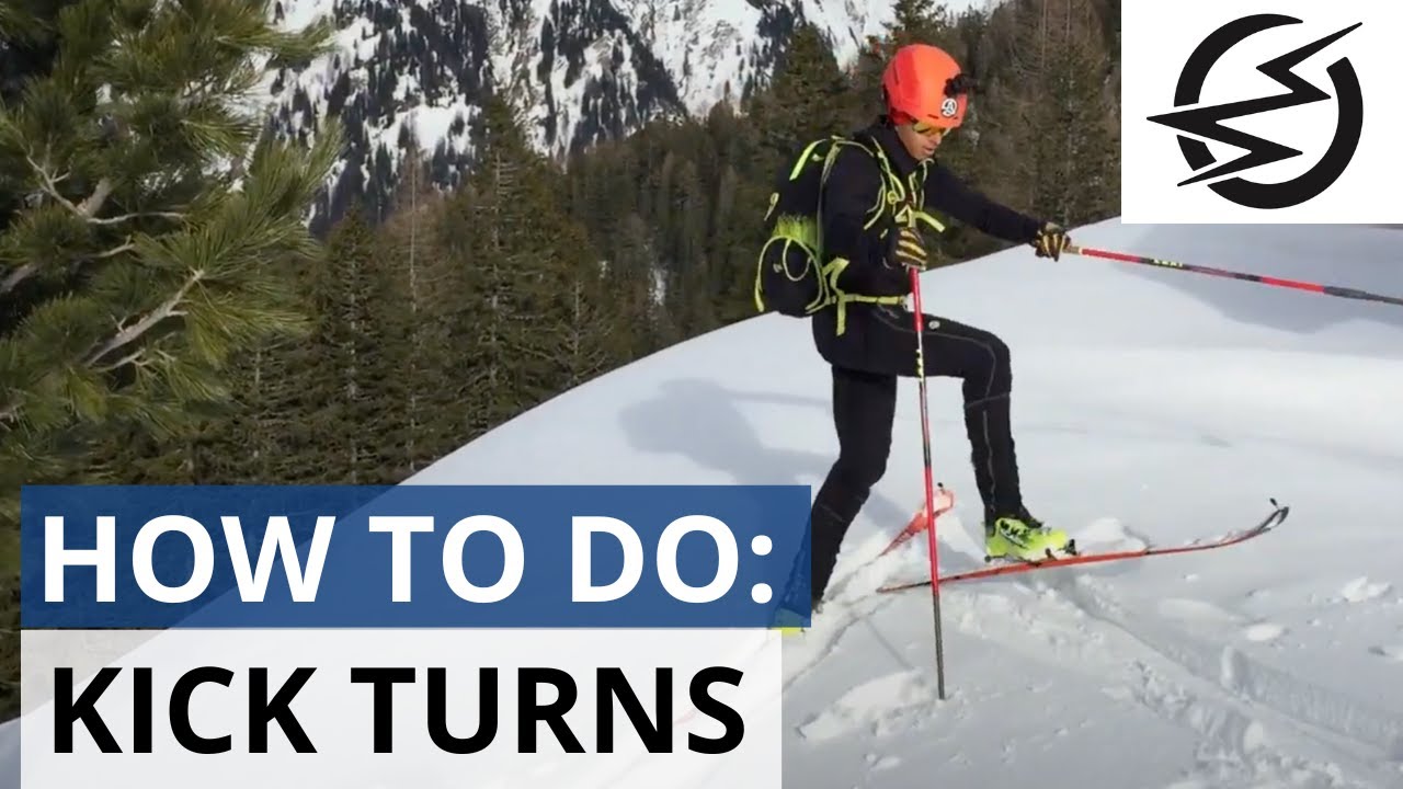 How to DO EASY KICK TURNS 👍 | SKIMO Technique