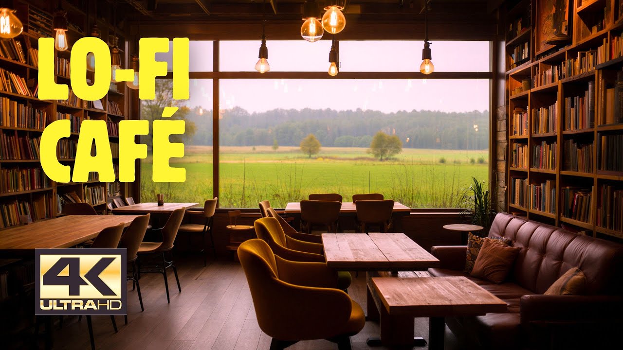 Cozy Rainy Cafe ☕ Lofi Music for Relax, Study & Focus | 1 Hour